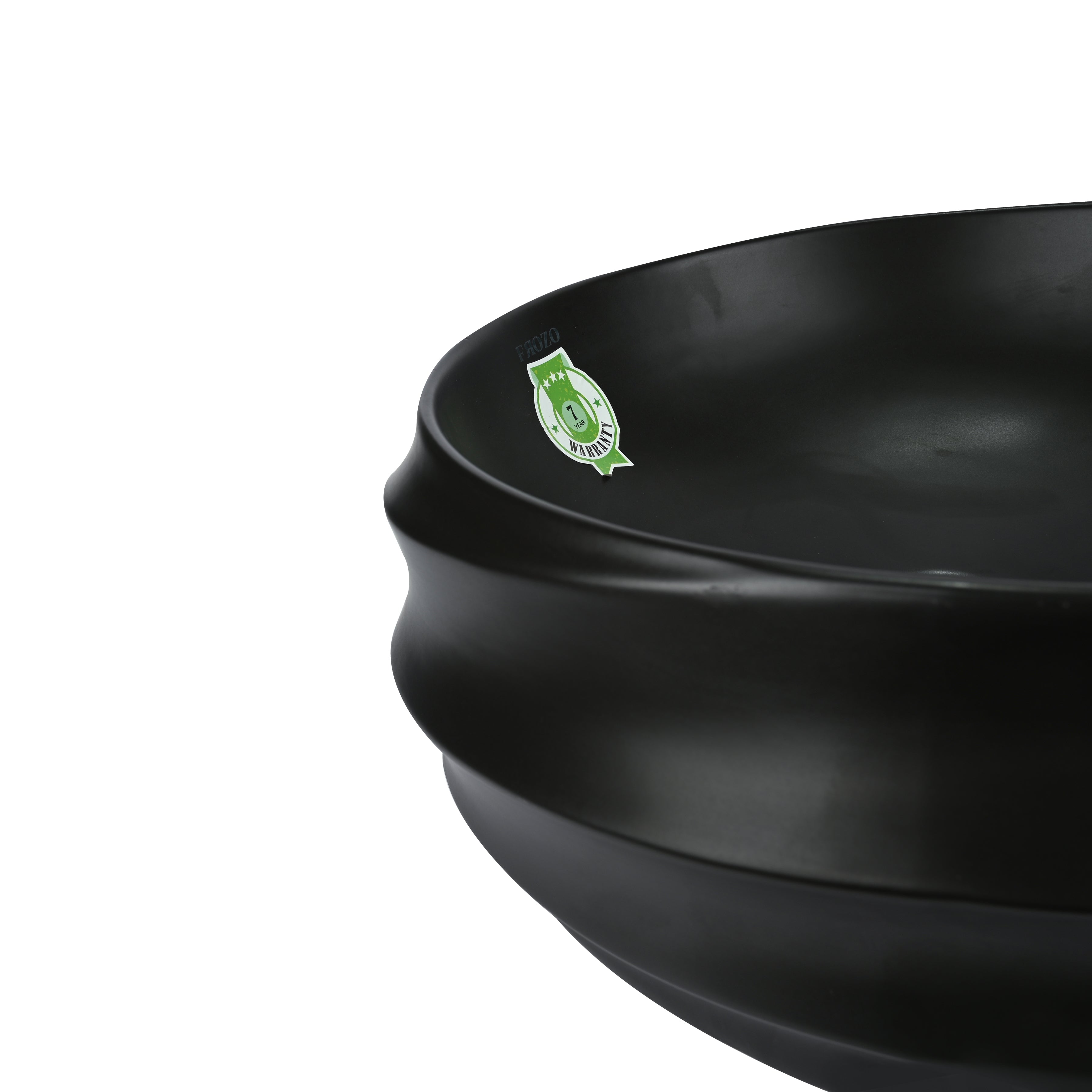 FROZO Table Top Premium Designer Ceramic Black Matt Wash Basin(101) Flis-101 Table Top Basin (Multicolor)
