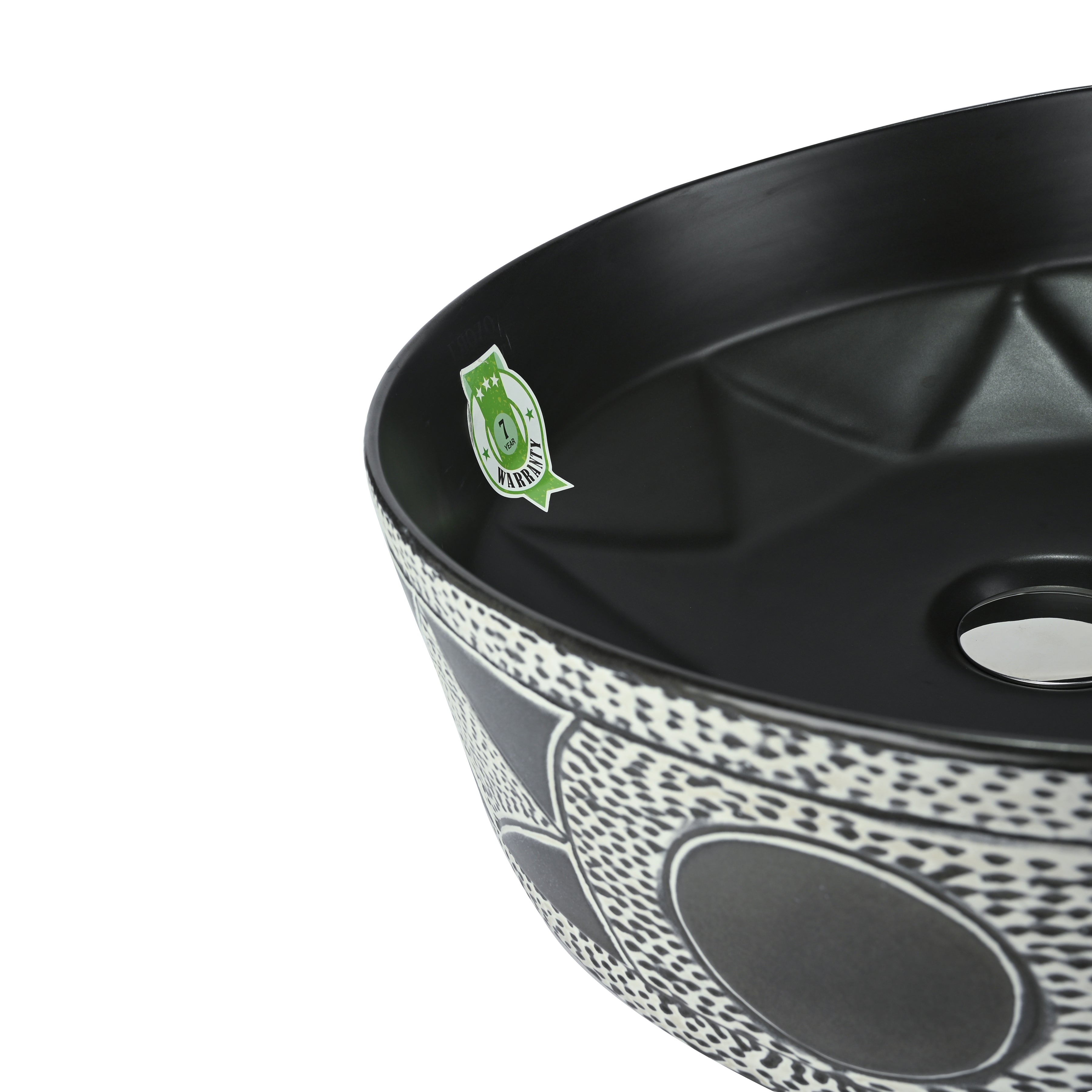 FROZO Table Top Premium Designer Ceramic Round Star Wash Basin(108) Forac-108 Table Top Basin (Multicolor)