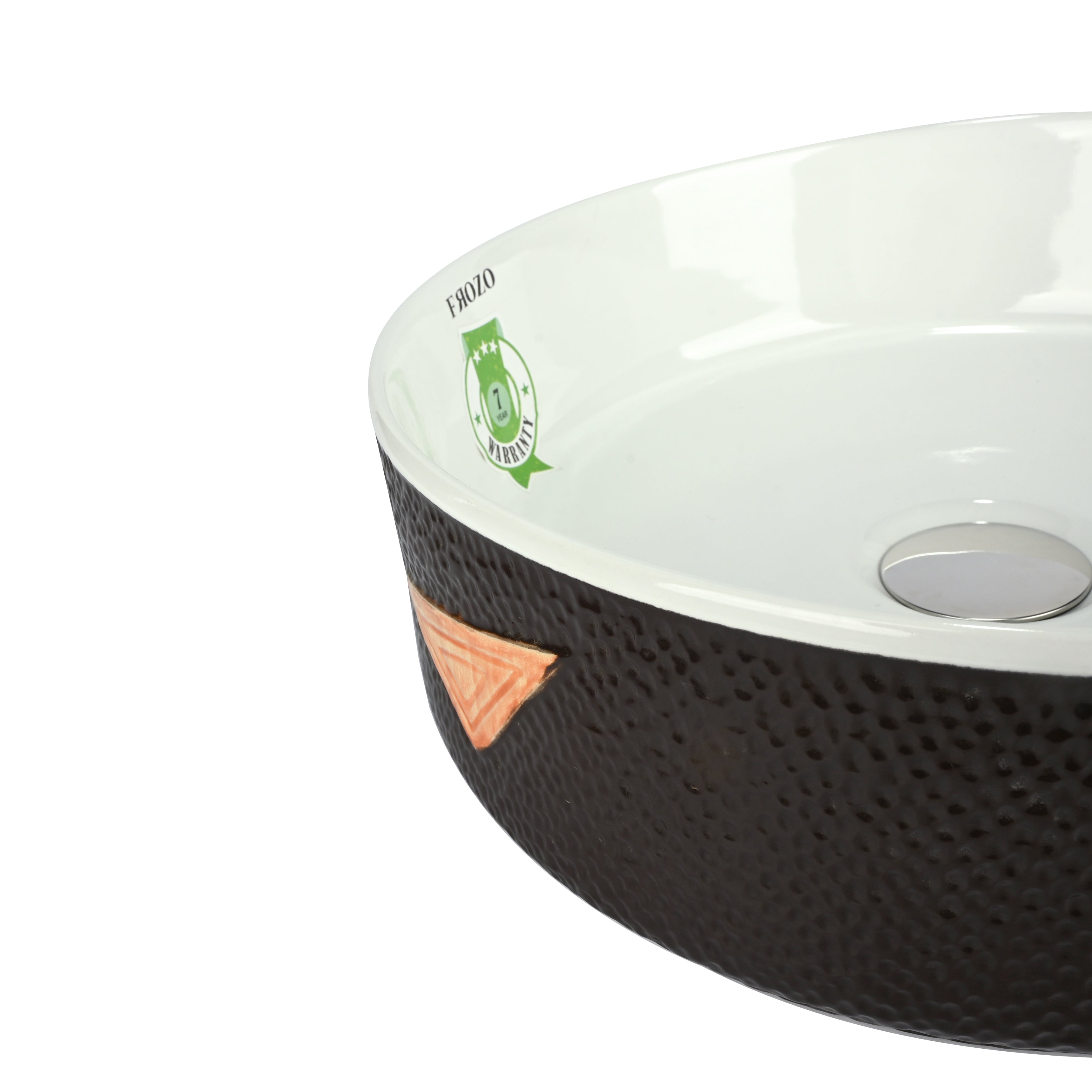 FROZO Table Top Premium Designer Ceramic Wash Basin(112) FOrb-112 Table Top Basin (Multicolor)