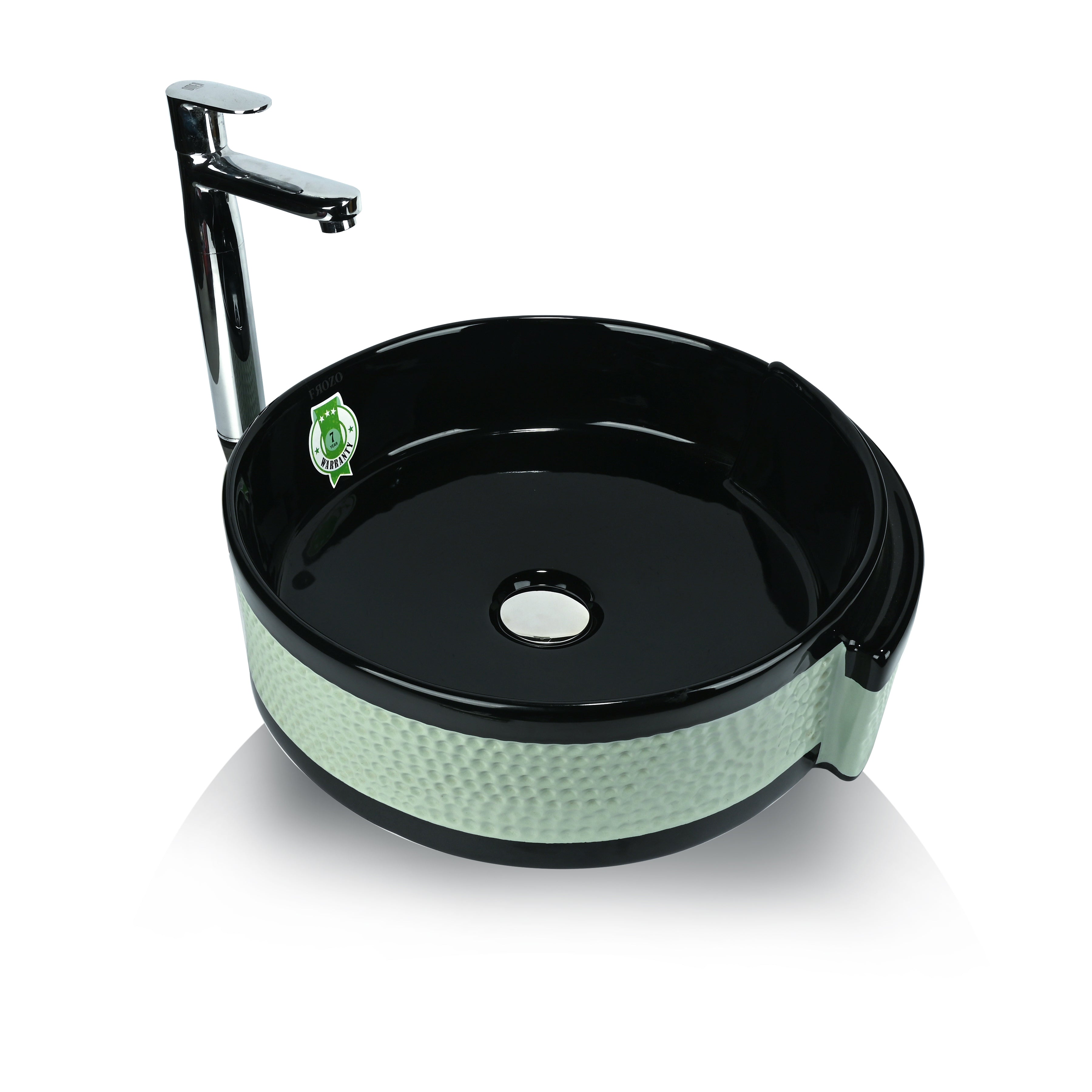 FROZO Table Top Premium Designer Ceramic Fold Design Wash Basin(108) FVen-108 Table Top Basin