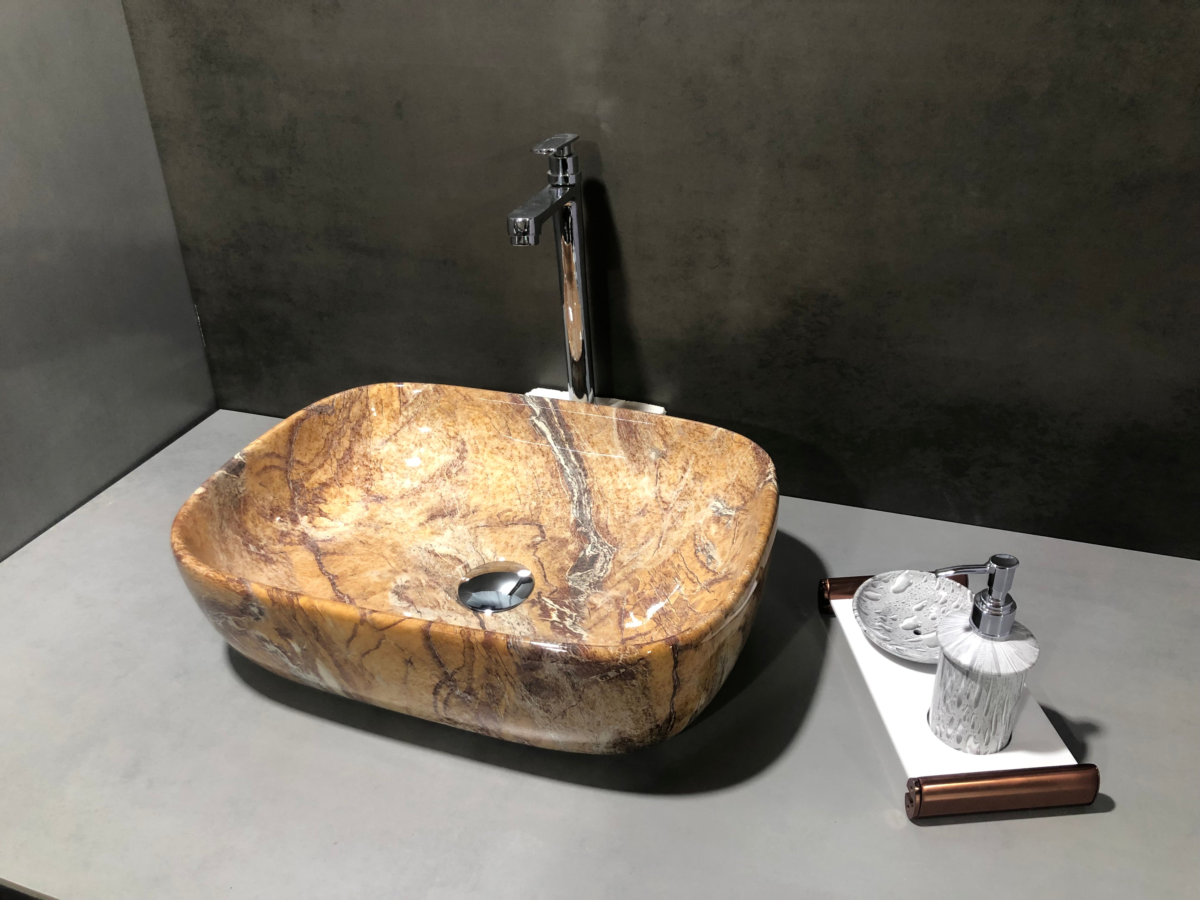 DELTA Premium Designer Ceramic Wash Basin(0018) (18x13x5)(0018) Table Top Basin (White)