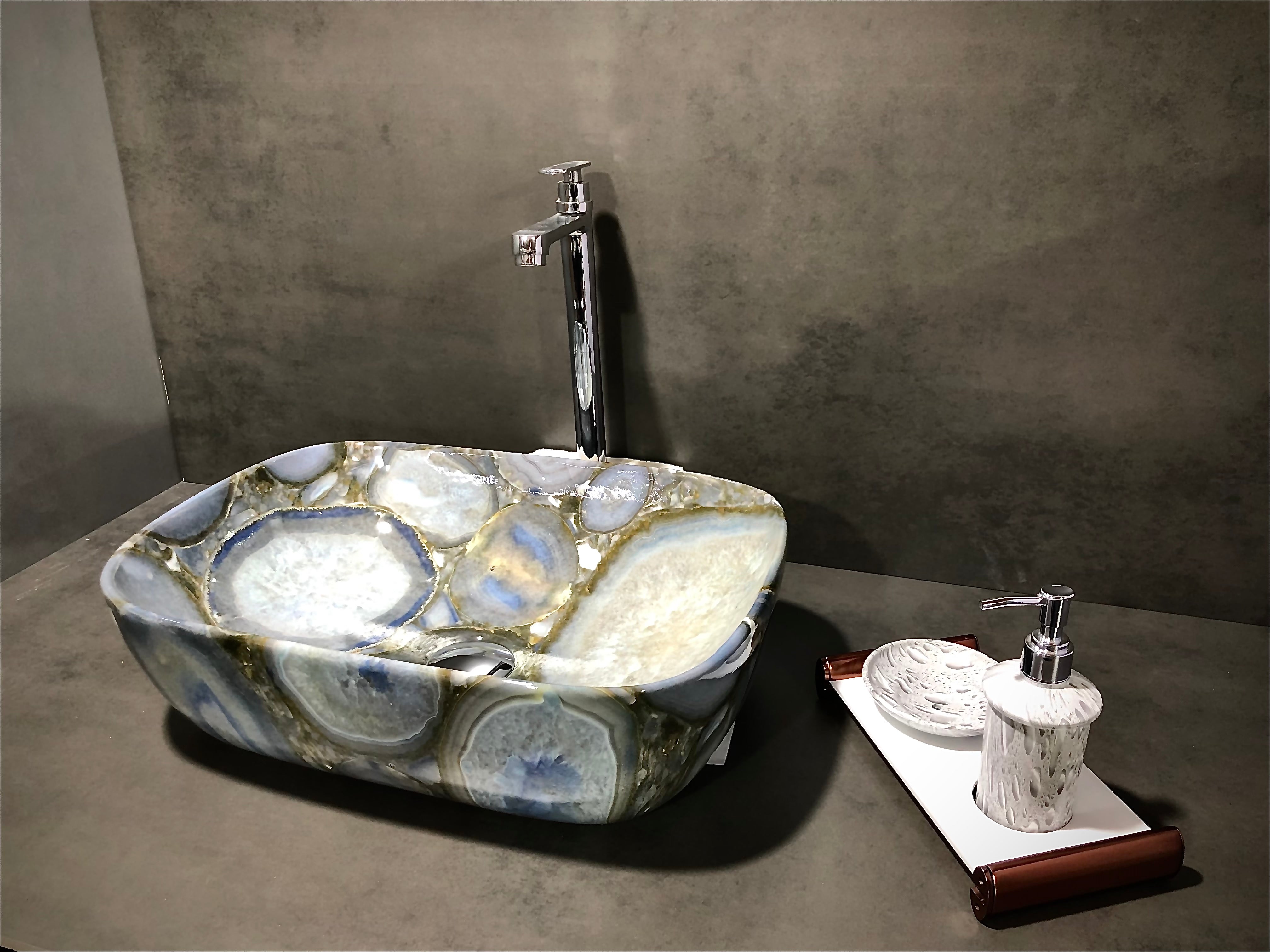 DELTA Premium Designer Ceramic Wash Basin(M54) with Waste Pipe & Coupling set (18*13*5)(M54) Table Top Basin (White)