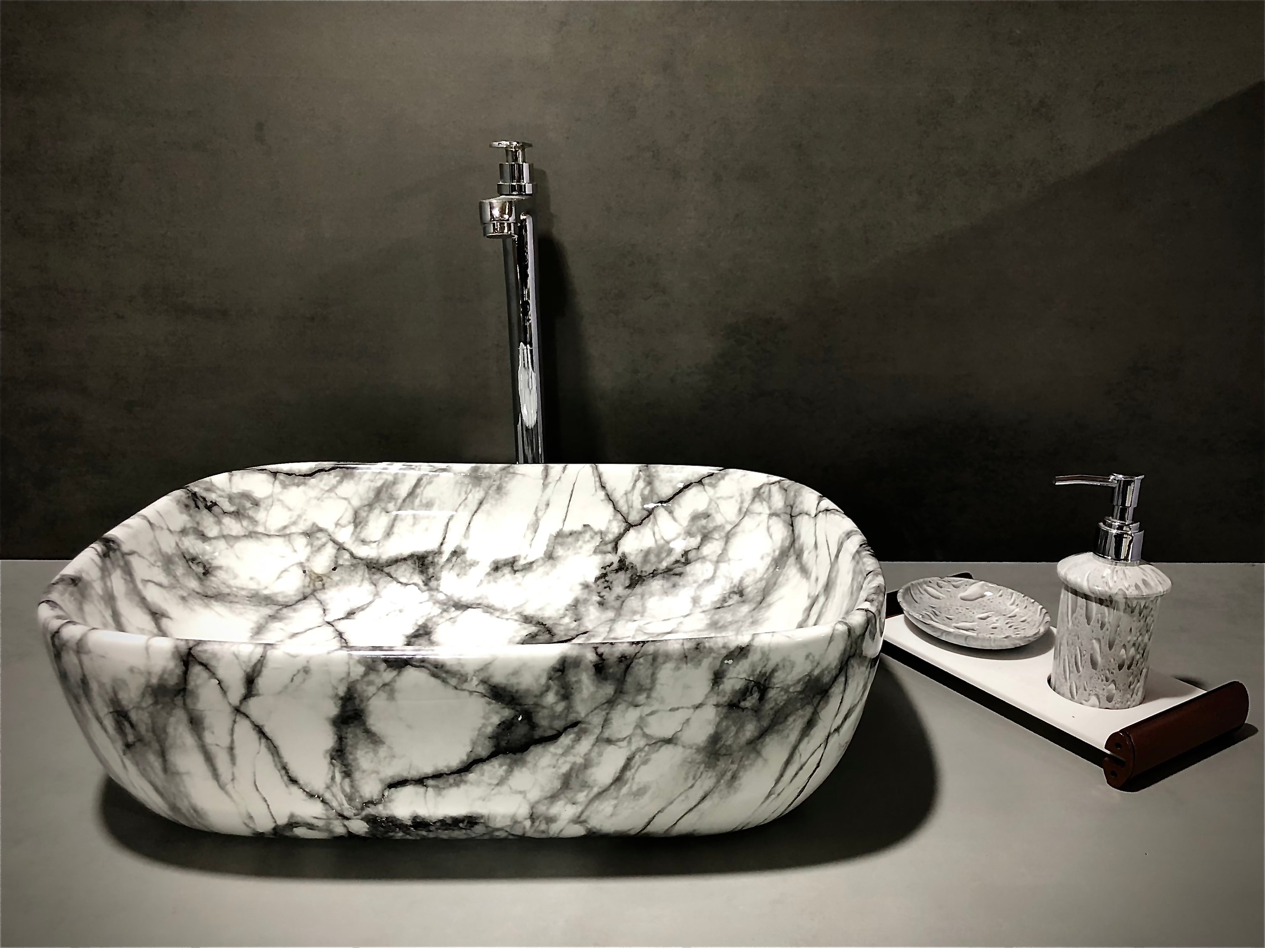 DELTA Table Top Premium Designer Ceramic Wash Basin(M04)with Waste Pipe & Coupling set Designer Wash Basin RJ-1004 Table Top Basin (White)