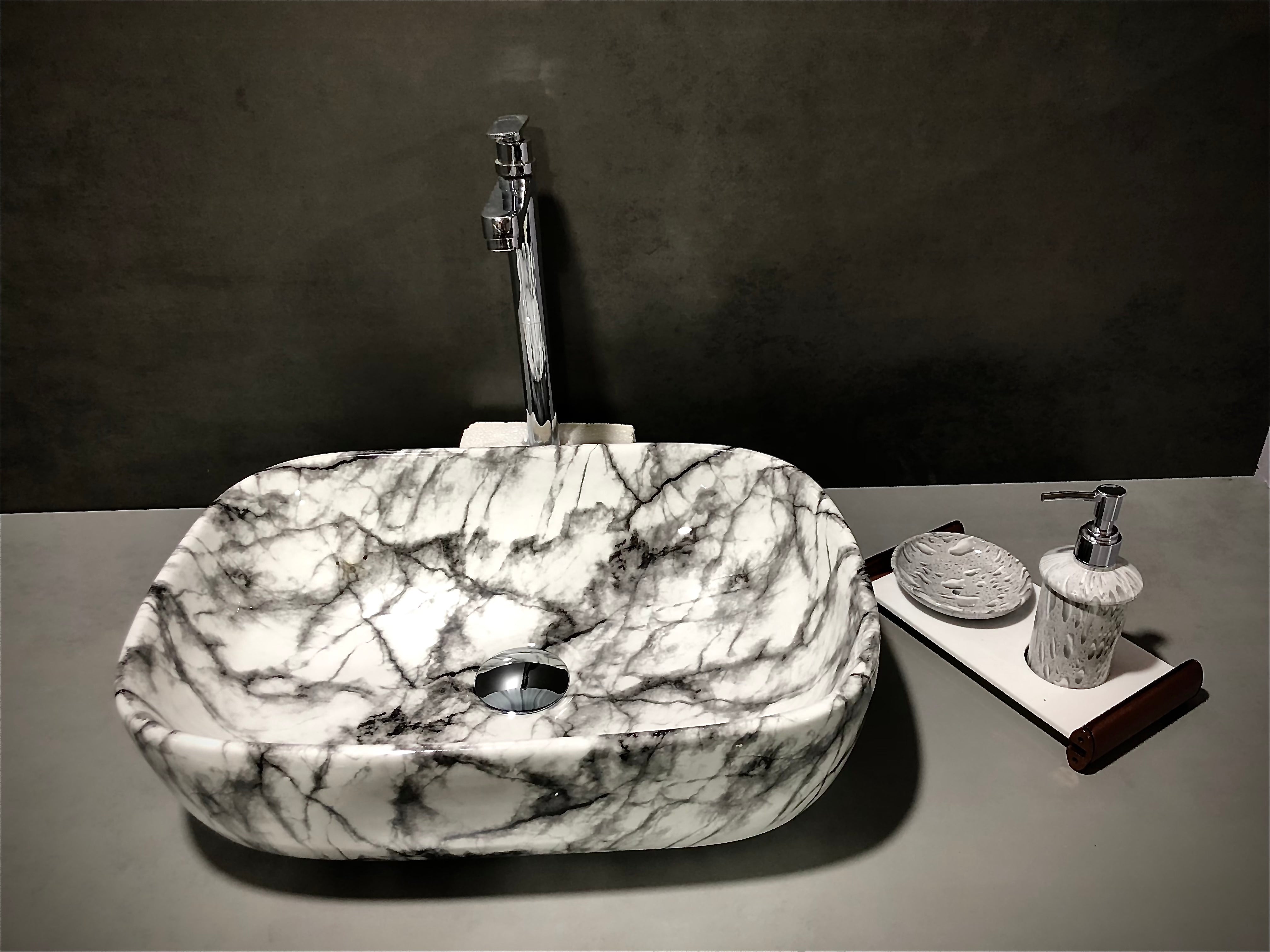 DELTA Table Top Premium Designer Ceramic Wash Basin(M04)with Waste Pipe & Coupling set Designer Wash Basin RJ-1004 Table Top Basin (White)