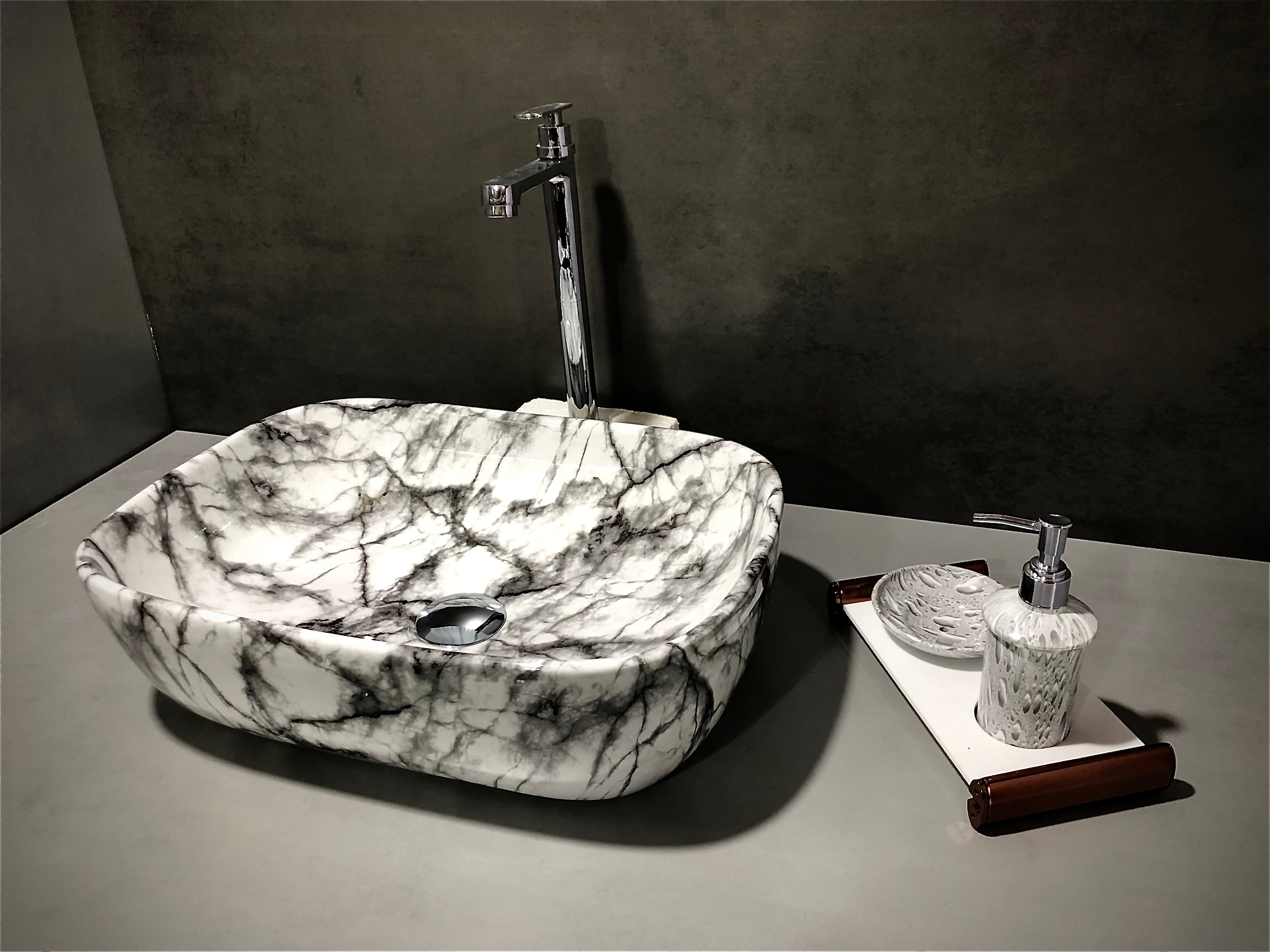 DELTA Table Top Premium Designer Ceramic Wash Basin(M04)with Waste Pipe & Coupling set Designer Wash Basin RJ-1004 Table Top Basin (White)