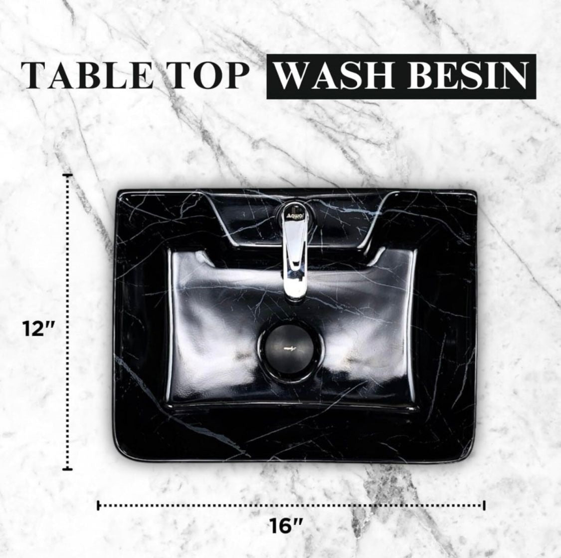 DELTA 2 in 1 Table Top & Wall Hung Designer Wash Basin(M25) with Waste Pipe & Coupling set (16*12*5)(25) Wall Hung Basin(Multicolor)