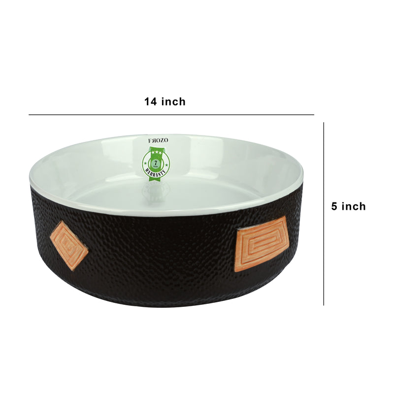 FROZO Table Top Premium Designer Ceramic Wash Basin(112) FOrb-112 Table Top Basin  (Multicolor)