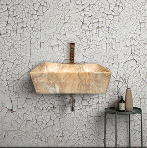 Delta 2 in 1 Table Top & Wall Hung Designer Wash Basin(M18) with Waste Pipe & Coupling set (16*12*5)(25) Wall Hung Basin(Multicolor)