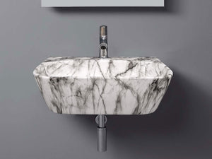 Delta 2 in 1 Table Top & Wall Hung Designer Wash Basin(M04)DD2 with Waste Pipe & Coupling set (16*12*5)(25) Wall Hung Basin(Multicolor)
