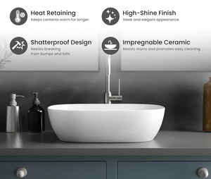 Delta Table Top Wash Basin(White) (18*13*5)(White)