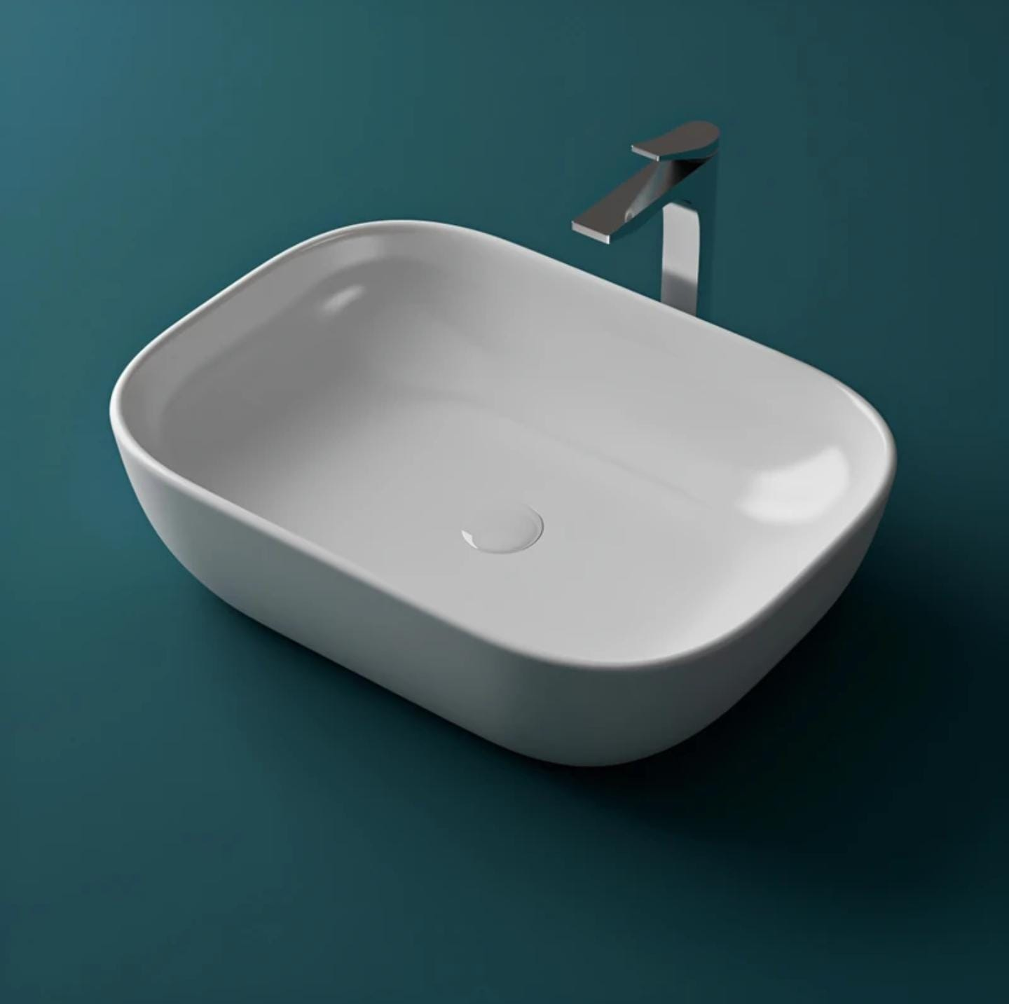 Delta Table Top Wash Basin(White) (18*13*5)(White)