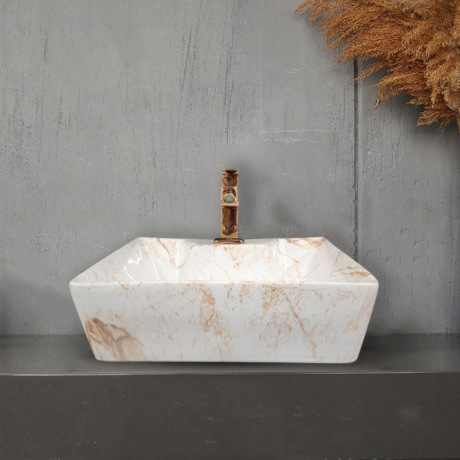 Delta 2 in 1 Table Top & Wall Hung Designer Wash Basin(M10) with Waste Pipe & Coupling set (16*12*5)(25) Wall Hung Basin(Multicolor)