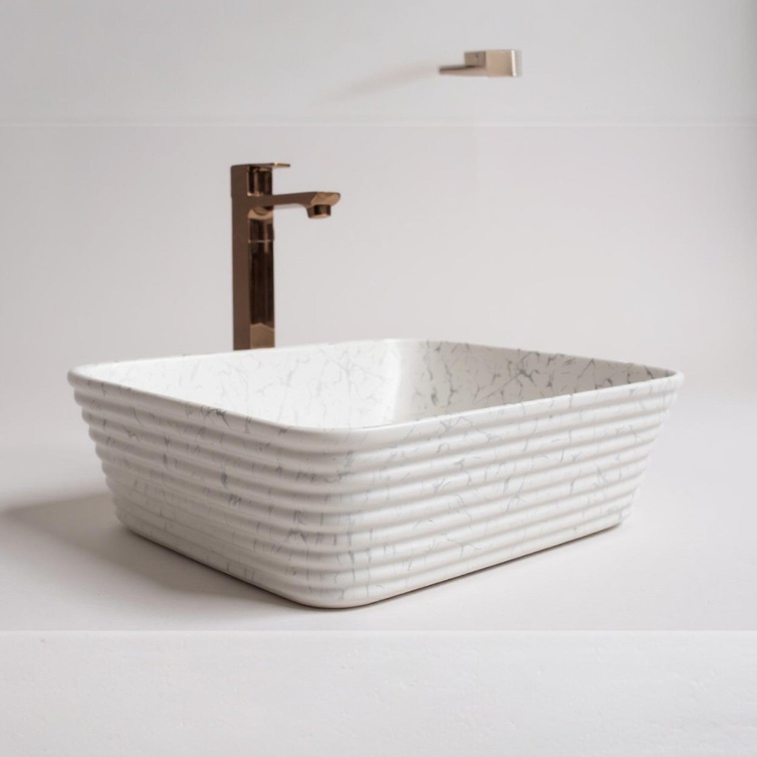 Delta Premium Designer Ceramic Wash basin Matt Finish (M03-Matt) (20x15x5)(M03-Matt) Table Top Basin (Multicolor)