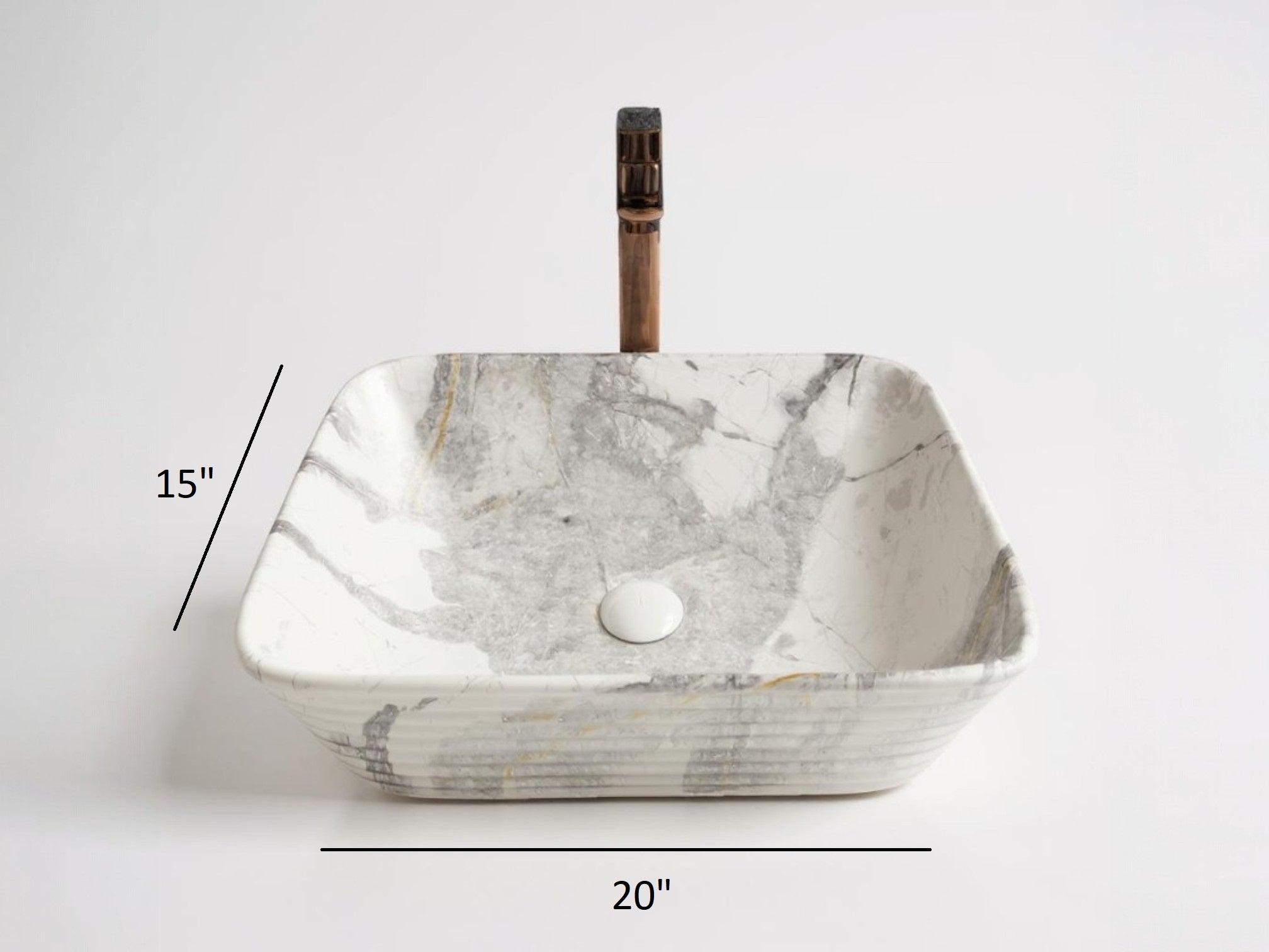 Delta Premium Designer Ceramic Wash basin Matt Finish Bruno (M07-Matt) (20x15x5)(M07-Matt) Table Top Basin (Multicolor)