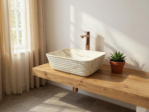 DELTA Premium Designer Ceramic Wash basin Matt Finish (M09-Matt) (20x15x5)(M09-Matt) Table Top Basin (Multicolor)