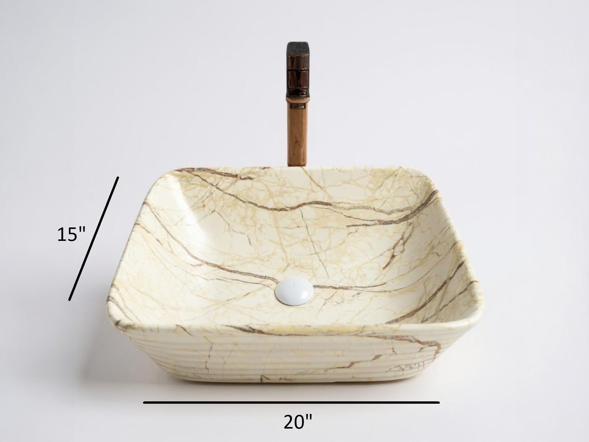 DELTA Premium Designer Ceramic Wash basin Matt Finish (M09-Matt) (20x15x5)(M09-Matt) Table Top Basin (Multicolor)
