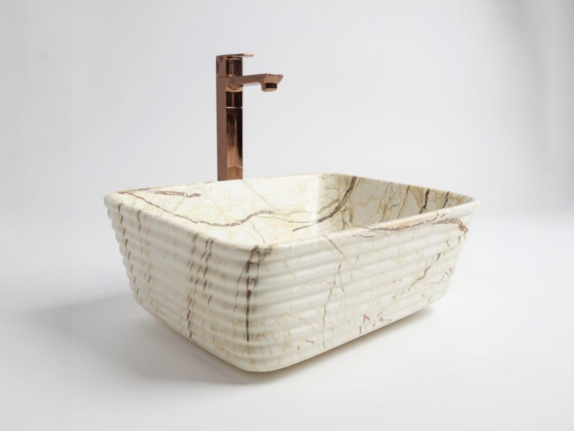 DELTA Premium Designer Ceramic Wash basin Matt Finish (M09-Matt) (20x15x5)(M09-Matt) Table Top Basin (Multicolor)