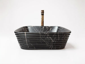 Delta Premium Designer Ceramic Wash basin Matt Finish (M25(RG)-Matt) (20x15x5)(M25(RG)-Matt) Table Top Basin (Multicolor)