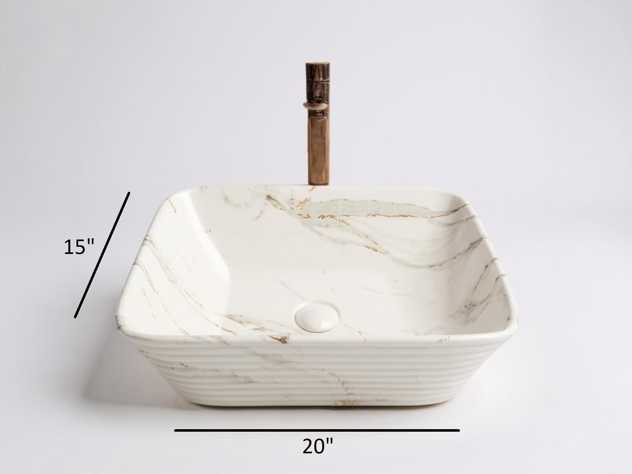 Delta Premium Designer Ceramic Wash basin Matt Finish (M34-Matt) (20x15x5)(M34-Matt) Table Top Basin (Multicolor)