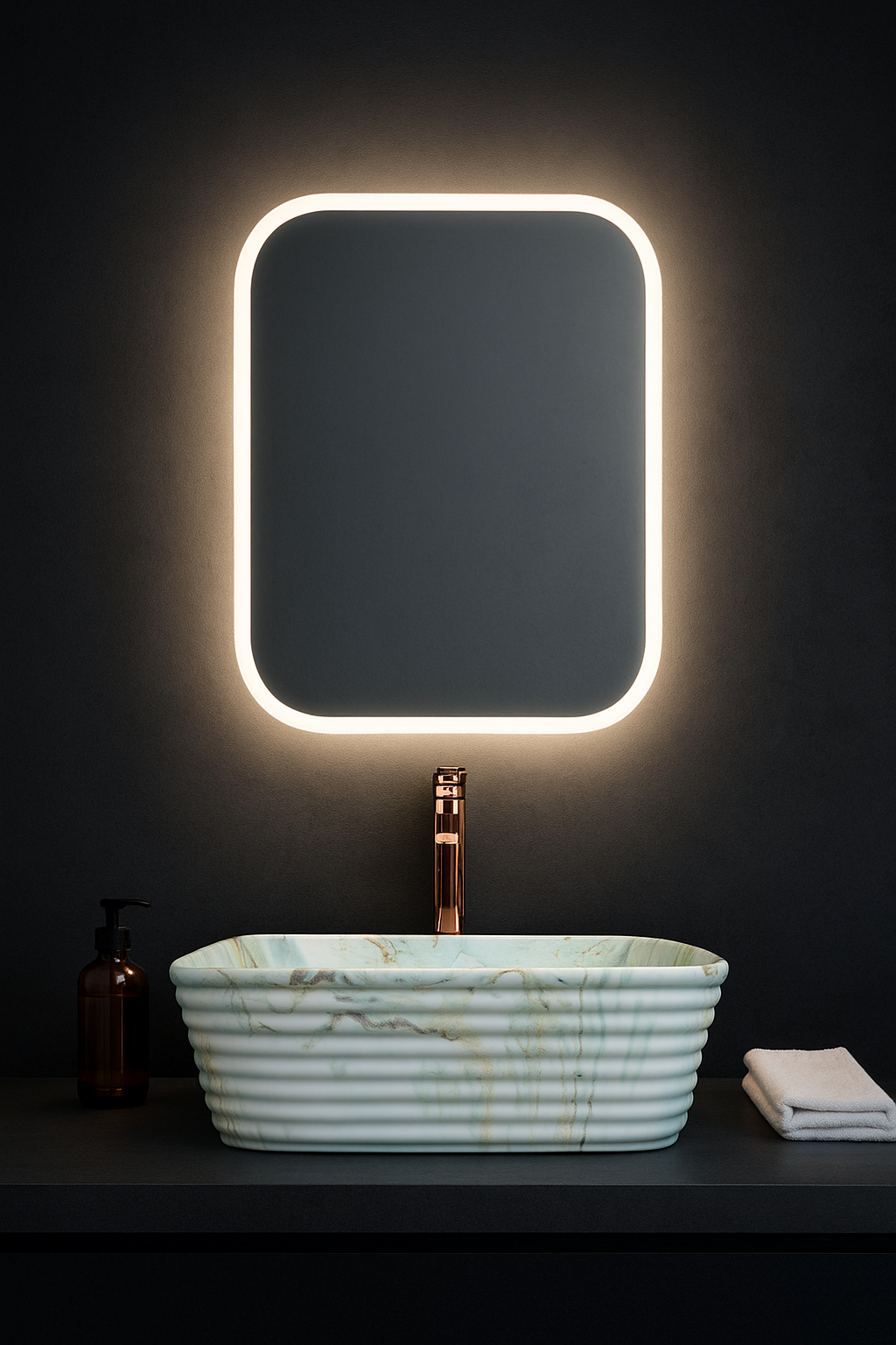Delta Premium Designer Ceramic Wash basin Matt Finish (M48-Matt) (20x15x5)(M48-Matt) Table Top Basin (Multicolor)