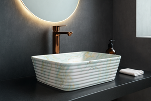 Delta Premium Designer Ceramic Wash basin Matt Finish (M48-Matt) (20x15x5)(M48-Matt) Table Top Basin (Multicolor)