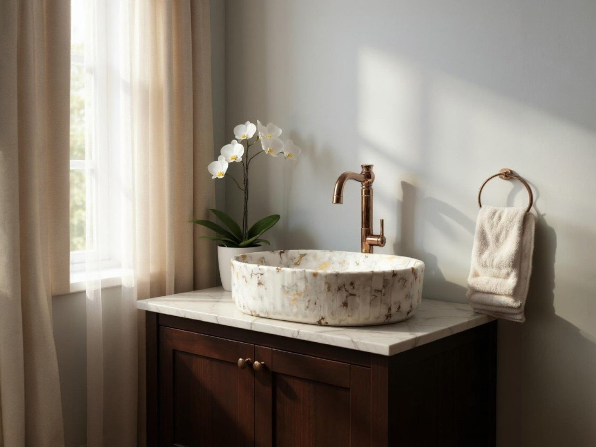 DELTA Designer Premium Ceramic Wash Basin(HR-Line) (19.5*13*5)(HR-Line 1001)Matt Table Top Basin  (Multicolor)