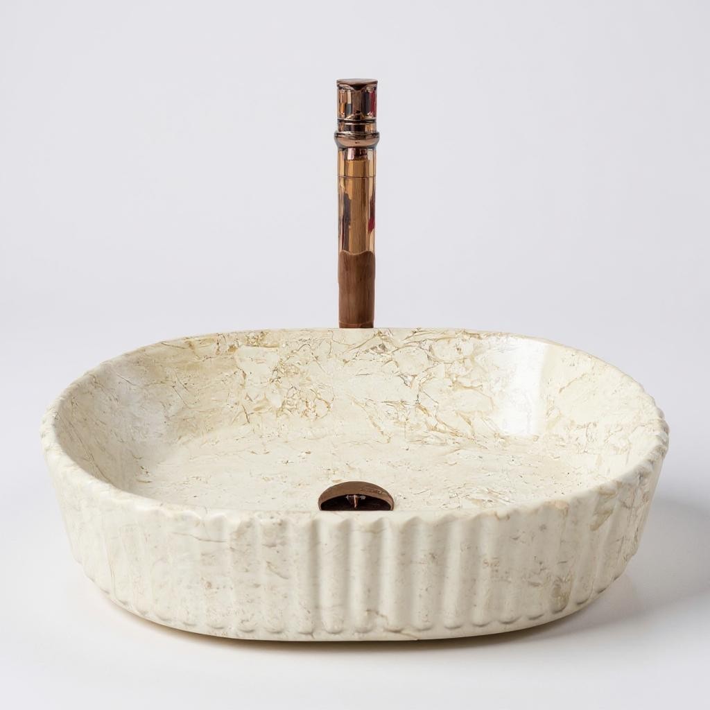 DELTA Premium Designer Ceramic Wash basin Matt Finish (M95-Matt) (19.5x13x5)(M95-Matt) Table Top Basin (Multicolor)