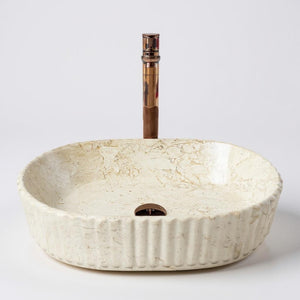 DELTA Premium Designer Ceramic Wash basin Matt Finish (M95-Matt) (19.5x13x5)(M95-Matt) Table Top Basin (Multicolor)