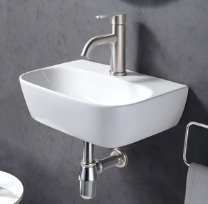 Delta 2 in 1 Table Top & Wall Hung Designer Wash Basin(White) DD2 with Waste Pipe & Coupling set (16*12*5)(25) Wall Hung Basin(Multicolor) (Copy)