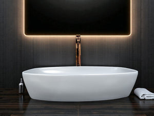 DELTA Premium Designer Ceramic Wash basin Matt Finish (Grey) (24x15x5) Table Top Basin (Multicolor)