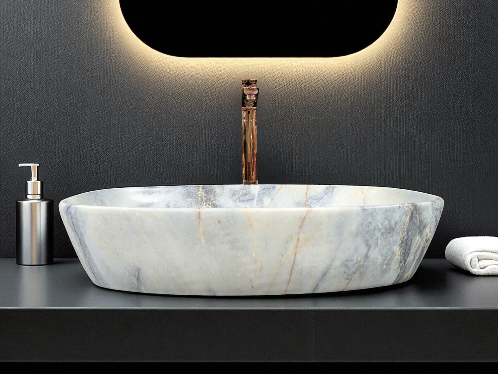 DELTA Premium Designer Ceramic Wash basin Finish (M49) (24x15x5)(M49) Table Top Basin (Multicolor) (Copy)
