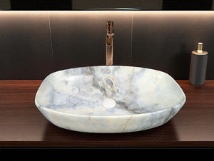 DELTA Premium Designer Ceramic Wash basin Finish (M49) (24x15x5)(M49) Table Top Basin (Multicolor) (Copy)