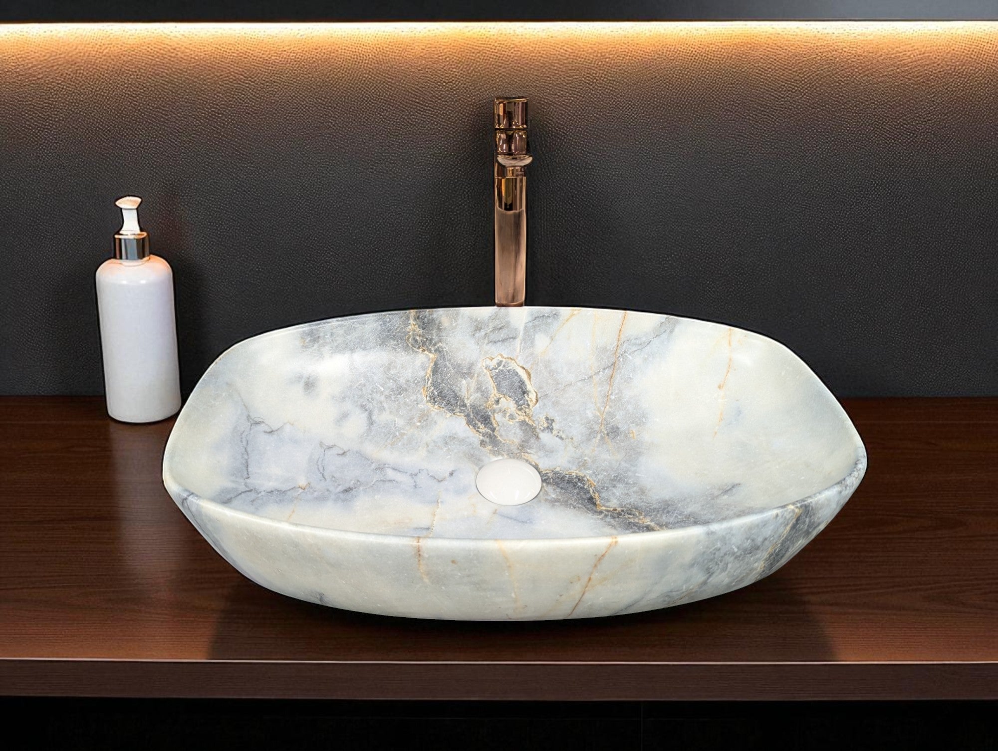 DELTA Premium Designer Ceramic Wash basin Finish (M49) (24x15x5)(M49) Table Top Basin (Multicolor) (Copy)