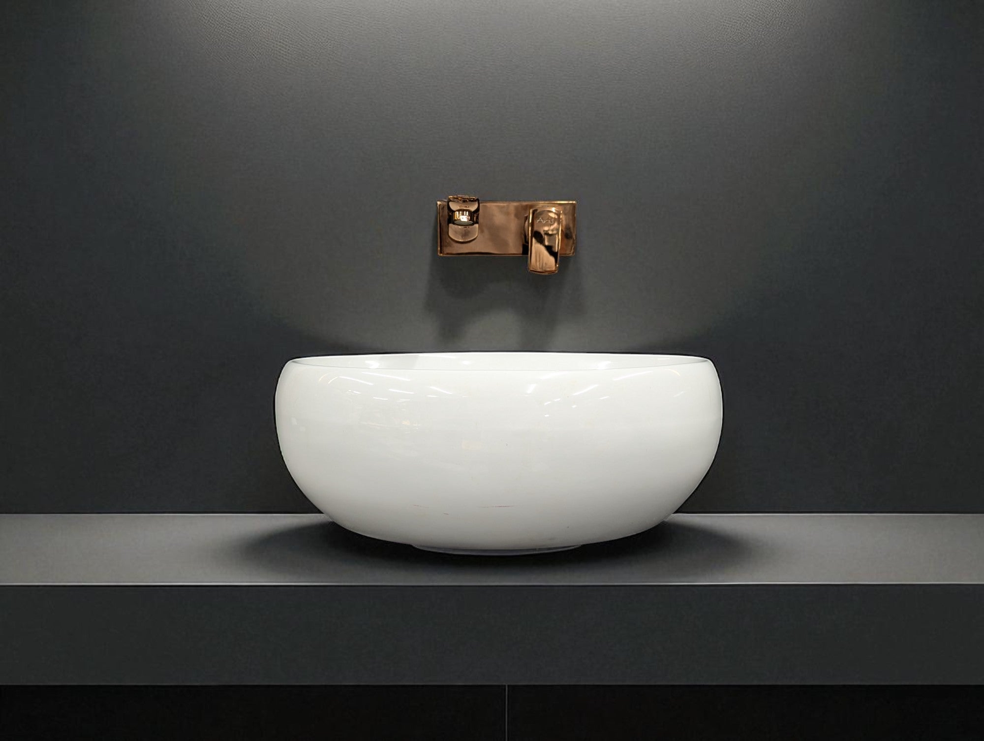 Delta Premium White Table Top Designer Wash Basin(White) (16*12*5)(UPD-White)