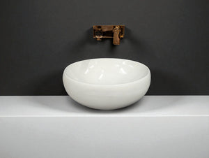 Delta Premium White Table Top Designer Wash Basin(White) (16*12*5)(UPD-White)