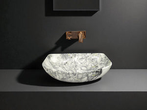 DELTA Premium Designer Ceramic Wash basin Matt Finish (M41) (18x13x5) Table Top Basin (Multicolor)