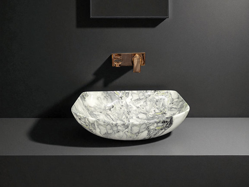 DELTA Premium Designer Ceramic Wash basin Matt Finish (M41) (18x13x5) Table Top Basin (Multicolor)