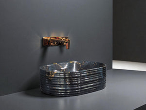 DELTA Premium Designer Ceramic Wash basin Matt Finish (M78) (19.5x13x5)(M78) Table Top Basin (Multicolor)