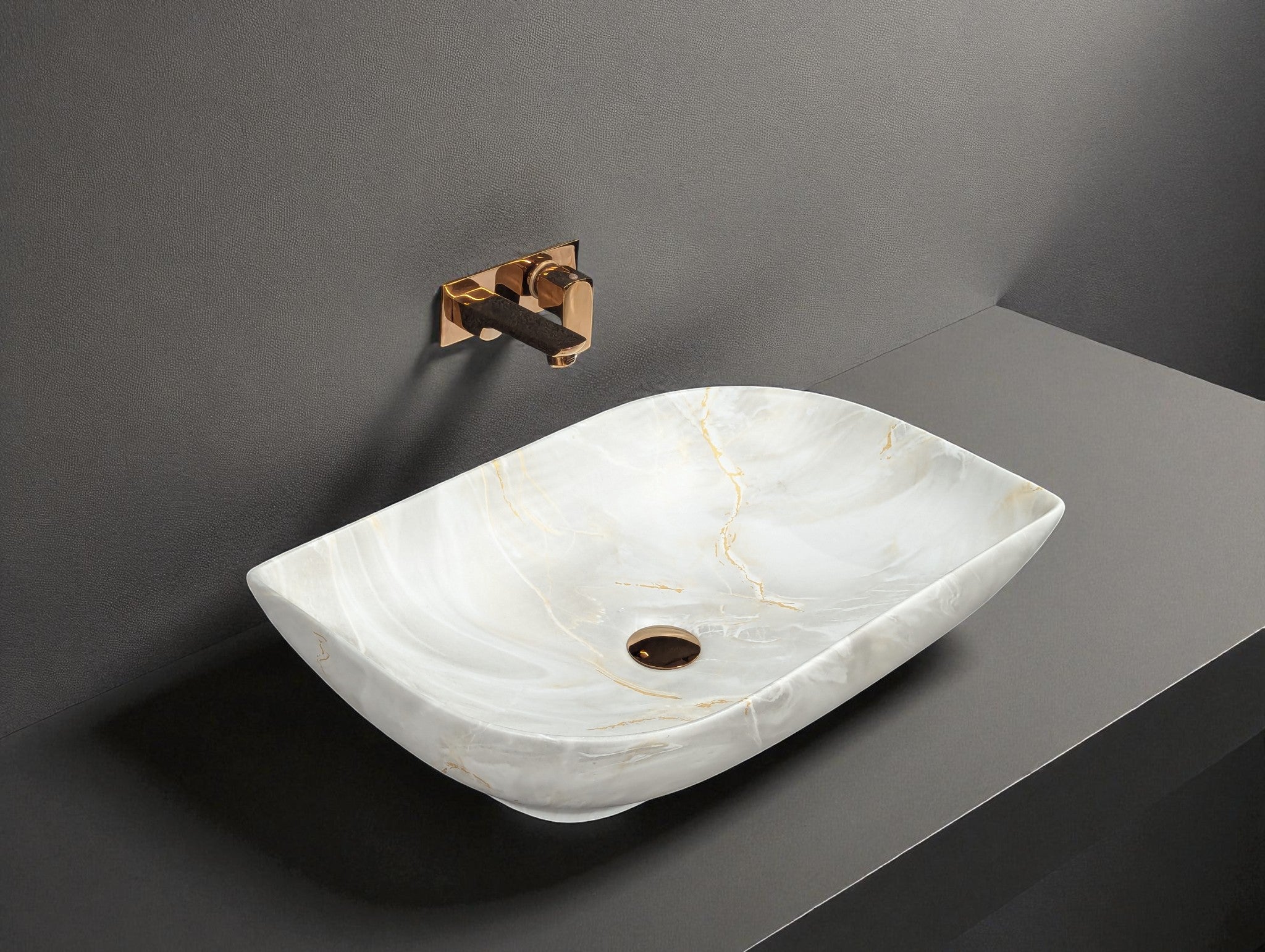 DELTA Premium Designer Ceramic Wash basin Matt Finish (M70) (22x16x5)(M70) Table Top Basin (Multicolor)
