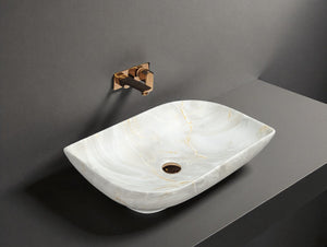 DELTA Premium Designer Ceramic Wash basin Matt Finish (M70) (22x16x5)(M70) Table Top Basin (Multicolor)