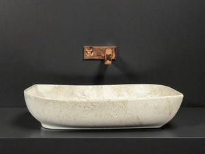 DELTA Premium Designer Ceramic Wash basin Matt Finish (M95) (22x16x5)(M70) Table Top Basin (Multicolor) (Copy)