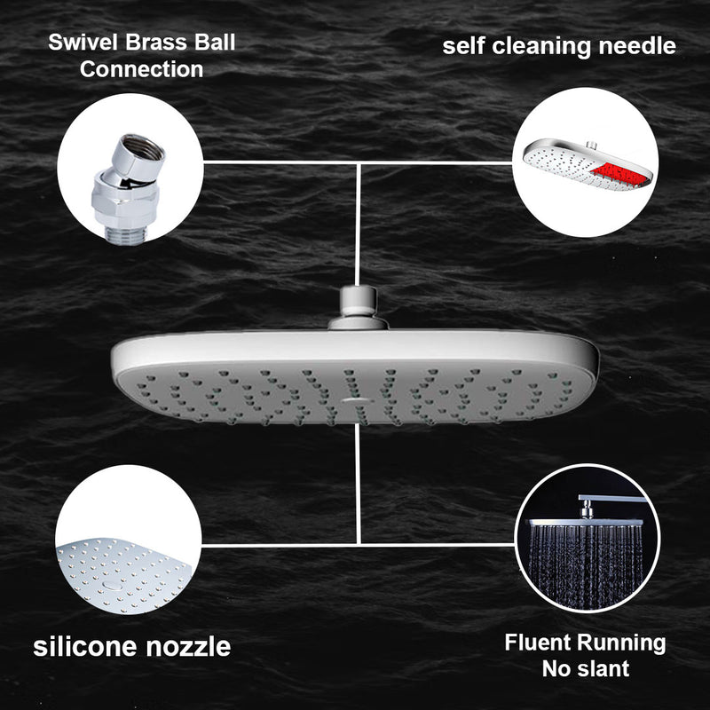 DELTA Imported Neptune Overhead Shower (This Shower Needs 8.5 bar Water Pressure) Shower Head